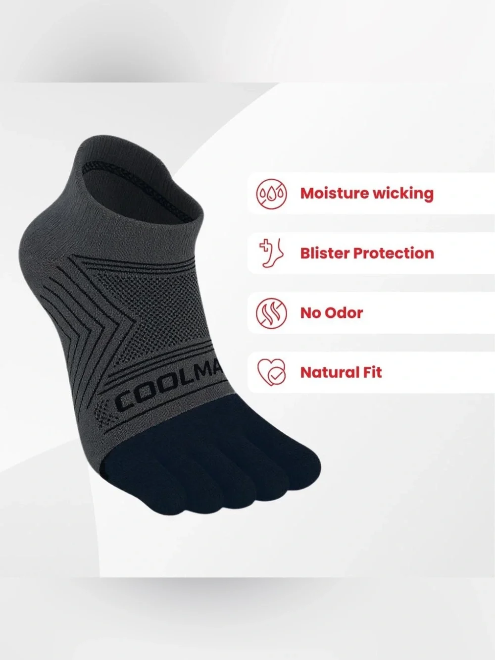 Lot of 3 Kintoe Coolmax Performance No Show Socks Unisex
